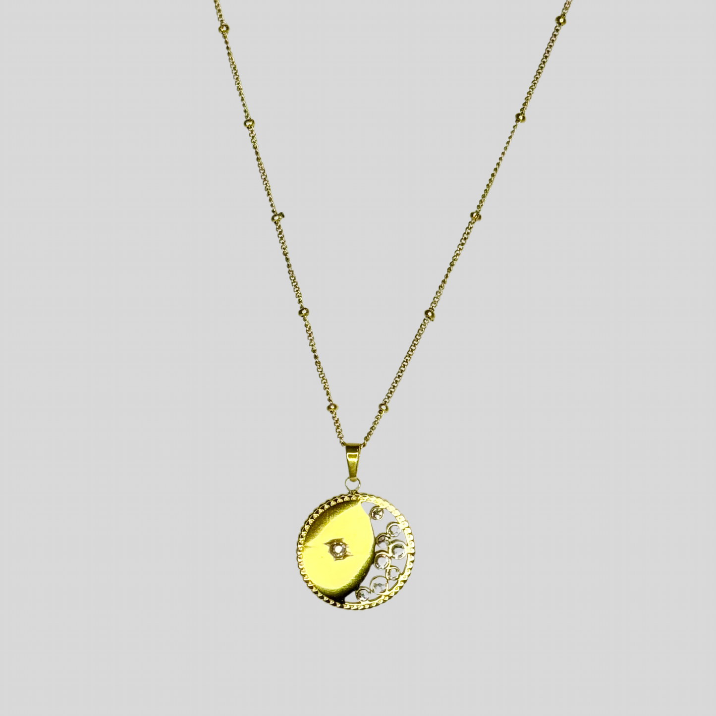 Crystal Moon Pendant