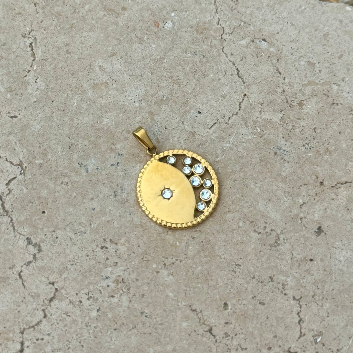 Crystal Moon Pendant