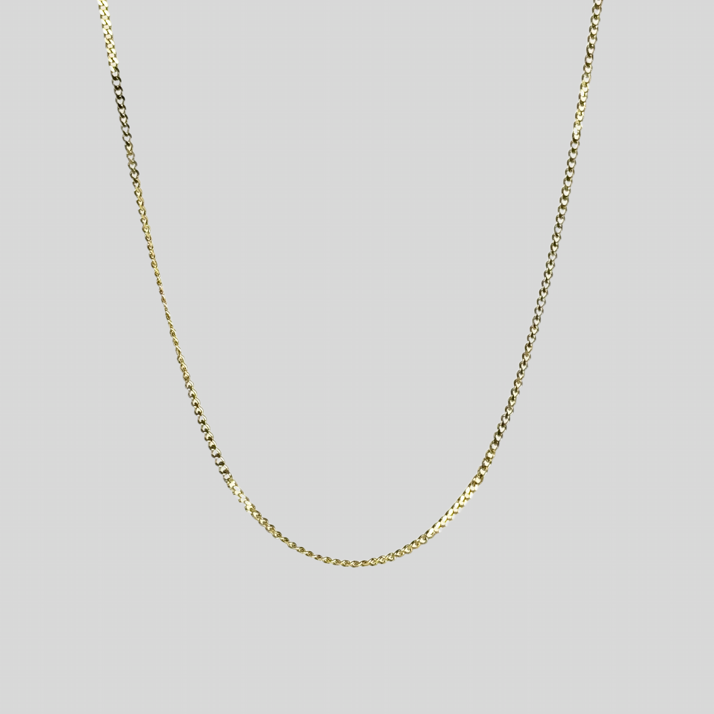Fine Curb Chain Necklace